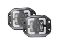 CGBWMB Faros Principales Luz De Trabajo LED Empotrada De 4,5" 50W IP67 Resistente Al Agua Blanca Amarilla Azul Para Conducción Todoterreno Luz Antiniebla Faro Coche(2 piece)