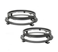 CGBWMB Faros Principales Para Ford Para F 150 Para F150 1976 Faros Delanteros LED Angel Eye De 7 Pulgadas DRL Y Luces Altas Y Bajos Faro Coche(Negro)