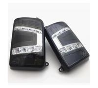 CGBWMB Faros Principales Para Jeep Para Wrangler JK TJ Faros LED Redondos De 7" Luces Traseras DRL Luces Direccionales Faro Coche(Gray taillight)