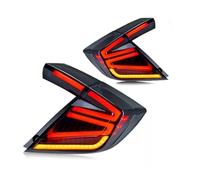 CGBWMB Faros Traseros Para Civic 10th Sedan Hatchback 2016-2021, Conjunto De Luces Traseras LED Para Coche, Lámparas Animación Faro Trasero De Coche(Hatchback B Gray)