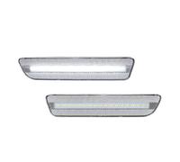 CGBWMB Faros Traseros Para Ford Para Mustang 2005-2009 Tercera Luz De Freno Luces Estacionamiento Matrícula Lateral Trasera 4R3Z-13550-AA Faro Trasero De Coche(Clear Lens white)
