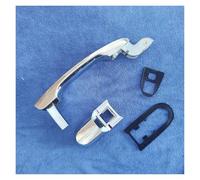 CGBWMB Maneta Exterior Coche Para HYUNDAI Para Tucson 2005-2009 Manija De Puerta Exterior Cromada Trasera Izquierda Derecha Negra 83660-2E020(Chrome,Trasera izquierda)