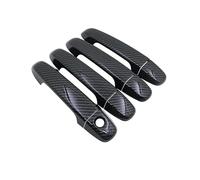 CGBWMB Maneta Exterior Coche Para Toyota Para Scion Para Corolla IM Cubierta Cromada Manija Puerta Embellecedora De Coche Pegatina(Carbon fiber 1 Keyhole 4 doors)