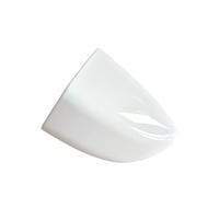 CGBWMB Maneta Exterior Coche Para VW CC Para Passat 2006-2017 LHD Tapa De Cubierta Manija Cilindro Cerradura Puerta Izquierda Plateada 3C0 837 879 3C0837879(Candy White)