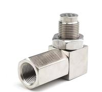CGBWMB Sensor oxígeno Adaptador Espaciador Universal Sensor Oxígeno O2, Luz Verificación Motor CEL 90 Grados para Mini Convertidor Catalítico Sensor Lambda