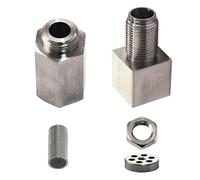 CGBWMB Sensor oxígeno Espaciador Universal Sensor Oxígeno Coche O2, Adaptador Luz Motor, Tapón Convertidor Catalítico, Fijación Niquelado Hierro, Sensor Oxígeno Sensor Lambda(Blanco)
