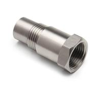 CGBWMB Sensor oxígeno Tapón Adaptador Espaciador Sensor Oxígeno O2 Acero Inoxidable M18 X 15 para Reparación Convertidor Catalítico Luz Verificación Motor Sensor Lambda