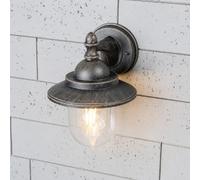 CGC Lighting Aplique de exterior, jardín, farol decorativo para porche, LED, E27 (Latón antiguo)