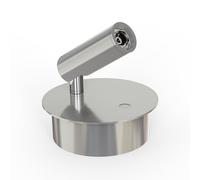 CGC Lighting - Lámpara de pared de cabecera ajustable, recargable, magnética, LED, lectura USB (níquel)