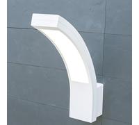 CGC Lighting Lámpara LED Exterior, Aplique IP54, 10W, 900lm, Blanco natural 4000K, Aplique Exterior (Blanco)