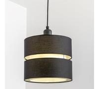 CGC Lighting Pantalla de lámpara de techo interior, 26cm, no eléctrica, fácil instalación, dormitorio, salón (Negro)