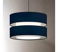 CGC Lighting Pantalla de lámpara de techo interior, 26cm, no eléctrica, fácil instalación, dormitorio, salón (Azul)