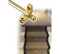 CGCSYZ Barra de Alfombra para Escalera, de latón, Fija para Biblioteca, Pasillo, Tubo de Escalera, fácil de Instalar （1pc-95cm/37in/3.1ft）