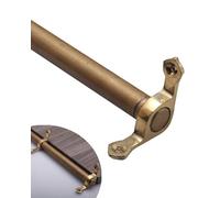 CGCSYZ Barras de Escalera de latón Vintage, Soporte Decorativo para alfombras, Barras tubulares comerciales con Tornillos, para restaurantes, teatros, museos （13pcs-130cm/51in/4.3ft）