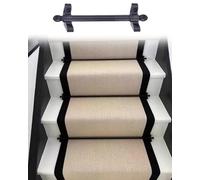CGCSYZ Barras de Escalera fijas Negras con remate esférico, 1,3 cm de diámetro, Decorativas, Antideslizantes, para Uso residencial （13pcs-105cm/41.3in/3.4ft）