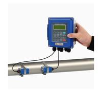 CGCSYZ Caudalímetro ultrasónico Digital portátil, con Abrazadera y Montaje en Pared, para tuberías de DN15 a 6000 mm de diámetro, medición precisa del Flujo de líquidos, Modelo TM-1 （DN100）