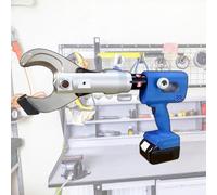 CGCSYZ Cortador de Cables hidráulico portátil con Cabezal de Abrazadera Giratorio de 360°, Cortador de Cables hidráulico Recargable para Cables de Cobre y Aluminio (B)