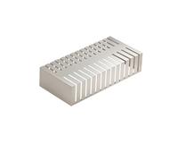 CGCSYZ Exhibidor de baldosas para Suelo, Soporte de pie Resistente y soporta Mucho Peso, Soporte de muestras de Suelo y baldosas de Varios Niveles, con 28 Ranuras para Tarjetas （Silver）