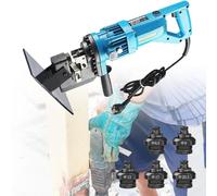 CGCSYZ Perforadora hidráulica eléctrica de 1/4" a 4/5", 1200 W, Perforadora de Metal, escobilla de carbón, 5 Matrices para Placas de Hierro, Cobre, Aluminio, ángulos de Acero