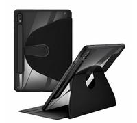 CGCSYZ Rotating Case for Samsung Galaxy Tab S9 11 Inch 2023 SM-X710N/X716B/X718U with S Pen Holder, 360 Degree Swiveling Stand Cover Auto Sleep/Wake,Flip Type Silicone Anti-Drop Case,Pink (Black)