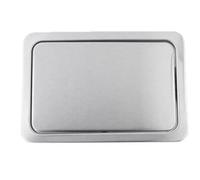 CGCSYZ Tapa abatible de Acero Inoxidable 304 para Canal de Basura Incorporado, Tapa para Cubo de Basura de encimera, diseño Elegante, fácil Acceso, Esencial para Cocina y Taller(Silver-Taglia Unica)