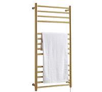 CGCSYZ Toallero eléctrico Recto de Acero Inoxidable 304, toallero eléctrico de Pared Dorado, impermeabilizante, para baño, 1100 x 520 x 125 mm