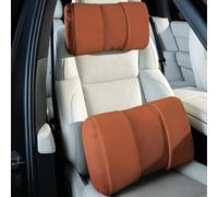 CGDXG Soporte Lumbar y Reposacabezas para Auto para Ford Fusion SE Sedan 2010-2020 Cojín de Cuello Transpirable Correa Ajustable Comodidad de Manejo Lavable
