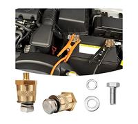 CGEAMDY 1 Par Adaptador Bornes Para Baterías, Adaptador Batería Terminal Positivo & Negativo, Adaptadores Batería Buena Conductividad Eléctrica De Latón, Con Tornillos De Acero Inox