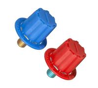 CGEAMDY 2 Piezas Adaptador de batería de Latón, Adaptador Batería Terminal Positivo & Negativo Con Tornillos De Acero Inox, Adaptador Bornes Para Baterías Cable De Coche