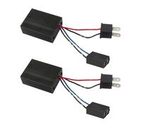 CGEAMDY 2 Piezas Decodificadores De Resistencias para Bombillas De Coche, LED Faro Antiparpadeo Arnés Adaptador, H7 Decodificador Sin Errores, Faro Advertencia Cancelador Condensadores De Conversión