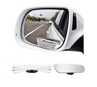 CGEAMDY 2 Piezas Espejo Lateral De Punto Ciego Para Coches, HD Vidrio Espejo Punto Ciego, 360 ° Ajustable Gran ángulo Espejo Lateral, Para Eliminar El Punto Ciego Y Antirreflejo Turismos(Sin Marco)