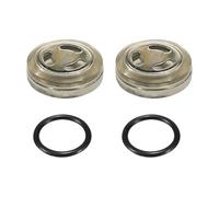 CGEAMDY 2 Piezas Juego Juntas Depósito Cilindro Maestro Freno, Embrague Cilindro Maestro Depósito Espejo Vista Accesorios, Motocicleta Delantero Trasero Freno Junta Vidrio Vista Reemplazo(18MM)
