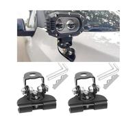 CGEAMDY 2 Piezas LED Soporte De Luz De Trabajo, Soporte Montaje Lámpara Trabajo Automóvil Fuera Carretera, Soporte Universal Luz Trabajo Capilla LED Coche Acero Inoxidable, Auto Accesorios(Negro)