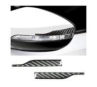 CGEAMDY 2 Piezas Protección Duradera De Fibra De Carbono para Los Espejos Retrovisores, Tiras Anticolisión Puerta Coche Fibra Carbono para Retrovisor, para La Mayoría De Los Coches (11.3x1.44cm)