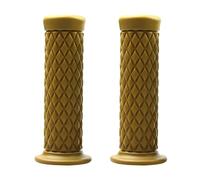 CGEAMDY 2 Piezas Puño Moto Universal, Empuñadura De Manillar De Motocicleta, Puños Motocicleta Antideslizantes Puños De Goma, Agarraderas Moto para Moto Scooter Quad Cruiser Off Road(Camello)