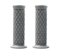 CGEAMDY 2 Piezas Puño Universal, Empuñadura De Manillar De Motocicleta, Antideslizantes De Goma, Agarraderas para Moto Scooter Quad Cruiser Off Road (Gris)