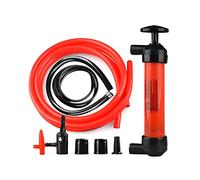 CGEAMDY 200CC Bomba Extractora Líquidos, Bomba Extractora de Líquido de Frenos, Gasoil para Emergencias de Vehículos de Turismo, Herramienta Manual, Achique Manual para Extraer e Inflar, Rojo