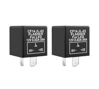 CGEAMDY 3 Pin Relé Coche, Pin Relés Intermitentes Led Coche, Relé Intermitente LED para Coche de 3 Pines, 12v Electrónica Flasher Relé Indicador Unidad Para Coches Vehículo Motocicleta