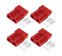 CGEAMDY 4 Piezas 50A Conector Batería Conexión Rápida Coche, 50A Conector Bateria Enchufe, Enchufe Conexión Rápida Conector Bateria, 50A Conectors De Batería Conexión Rápida Conectores Powerpole