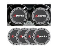 CGEAMDY 4 Piezas Posavasos De Coche Universal Antideslizante, Coche PVC Titular De La Taza Posavasos, Portavasos Alta Resistencia a La Temperatura Coche, Accesorios Interiores Coches(Ribete Gris)