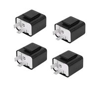 CGEAMDY 4 Piezas Relé Intermitente LED, 2 Pin 12V Relé Intermitente Motocicleta, Ajustable Relé De Luz Intermitente, Ajustable Relés De Luz Intermitentes Para La Mayoría De Motocicletas(Negro)