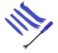 CGEAMDY 5PCS Herramientas Multifuncional de Desmontaje de Tapicería de Coche, Kit de Herramientas de Desmontaje de Plástico sin Arañazos para la Radio del Coche Montada en el Salpicadero (Azul)