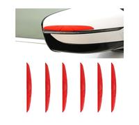 CGEAMDY 6 Piezas Tira Anticolisión para Coche, Tira Protección Parachoques, Protección para Puertas De Coche Anti-Arañazos Impermeable, Protectores De Borde De Puerta Coche, Auto, Camión(Rojo)