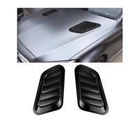 CGEAMDY ABS Tomas Aire Capó Delantero Del Coche, Cubierta Protectora Para Rejilla Entrada Aire Del Coche, Toma De Aire Decorativa Para El Capó Del Coche, Universal Car Air Flow Capó (Negro)