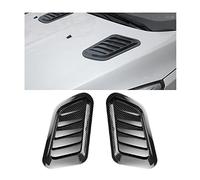 CGEAMDY ABS Tomas Aire Capó Delantero del Coche,Cubierta Protectora Para Rejilla Entrada Aire,Toma De Aire Decorativa Para El Capó del Coche,Universal Car Air Flow Capó (Negro Carbón),33x18cm