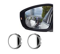 CGEAMDY Ajustable 360° Crista Gran Angular, HD Punto Ciego Espejo, Coche Retrovisores de Ángulo Muerto, 2 Pcs Impermeable Cristal, Coches con Ventosas Pequeño Redondo, para Todo Tipo de Coches