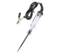 CGEAMDY Automotriz Probador De Circuito, Comprobador De Circuito De Voltaje 6V 12V 24V DC, Probador Continuidad Fusibles Coche Con Luz Indicadora, Para Cables, Fusibles, Enchufes Y Más(Negro)