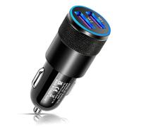 CGEAMDY Cargador-Coche, Cargador-Coche USB Ideal Dispositivos USB, Cargador Coche Mechero Carga Rápida, Cargador USB Mechero Doble Puerto, Universal Cargador Premium Coche Doble Puerto Cargas