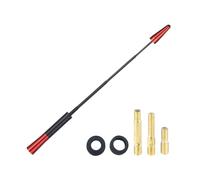 CGEAMDY Coche Aerial Antena De Varilla Corta Techo Coche con Tornillos, Antena Retráctil De Fibra De Carbono Coche, Techo del Coches Ajuste Aéreo para Modificación Universal Accesorio(Rojo)