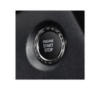 CGEAMDY Cubierta Botón Arranque Coche, Botón Parada Del Coche Anillo Protectora, Embellecedor De Arranque Para Motor De Coche, Boton Arranque Del Motor Decoración De Carbono(Colores sólidos)